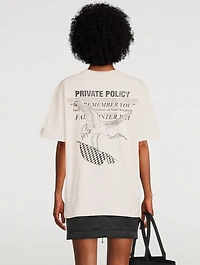 MOCA Workshop x PRIVATE POLICY Crane Cotton T-Shirt