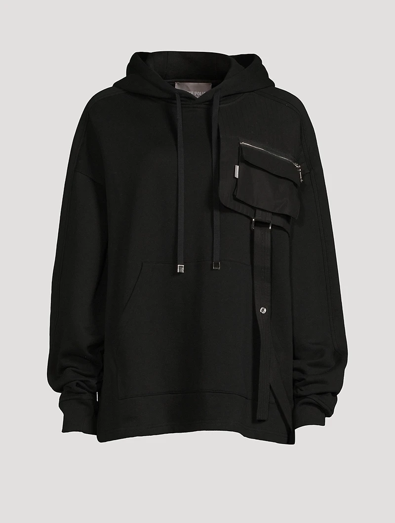 Hoodie With Quilted Straps