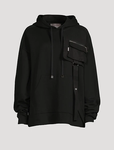 Hoodie With Quilted Straps
