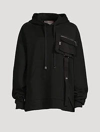 Hoodie With Quilted Straps