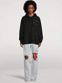 Hoodie With Quilted Straps