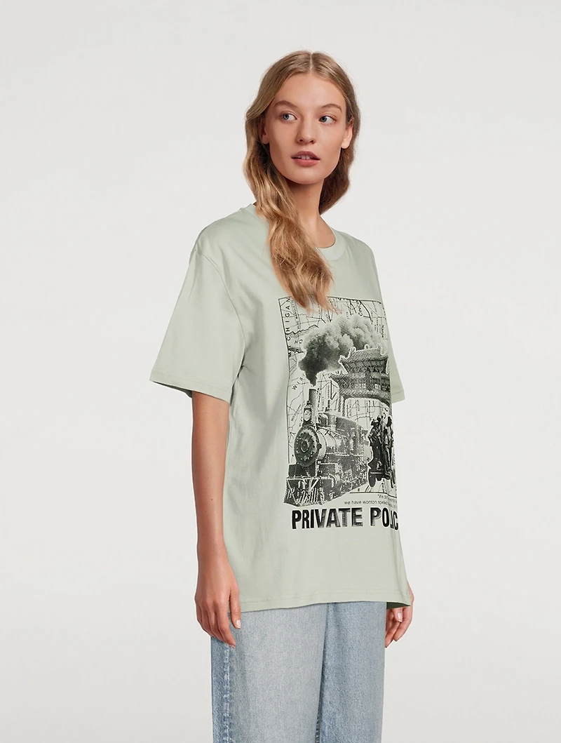 Story Collage Cotton T-Shirt