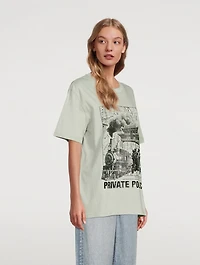 Story Collage Cotton T-Shirt