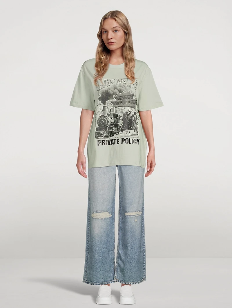 Story Collage Cotton T-Shirt