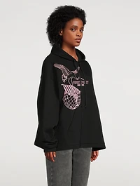 Crane Flag Cotton Hoodie