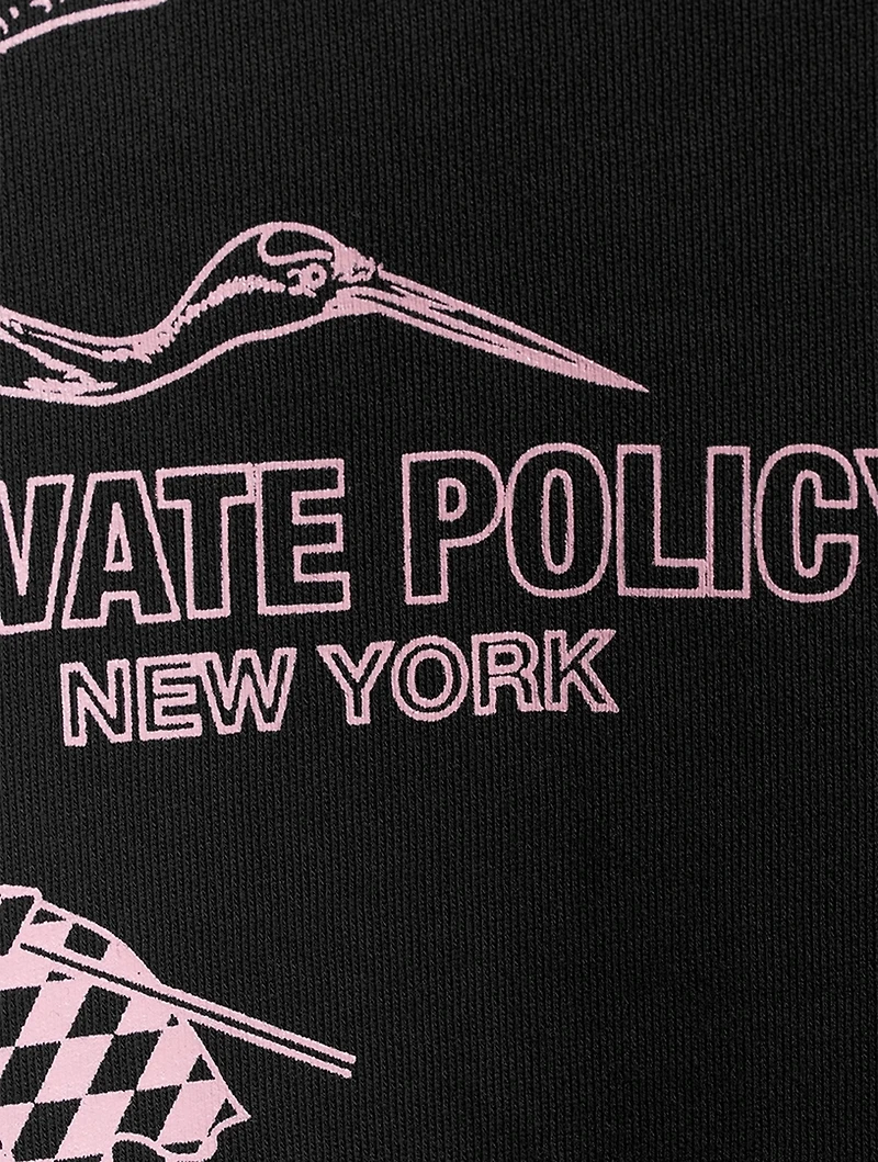 Crane Flag Cotton Hoodie