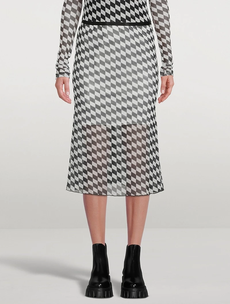 PXL Mesh Midi Skirt