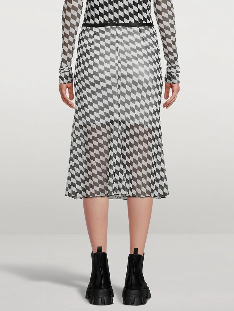 PXL Mesh Midi Skirt