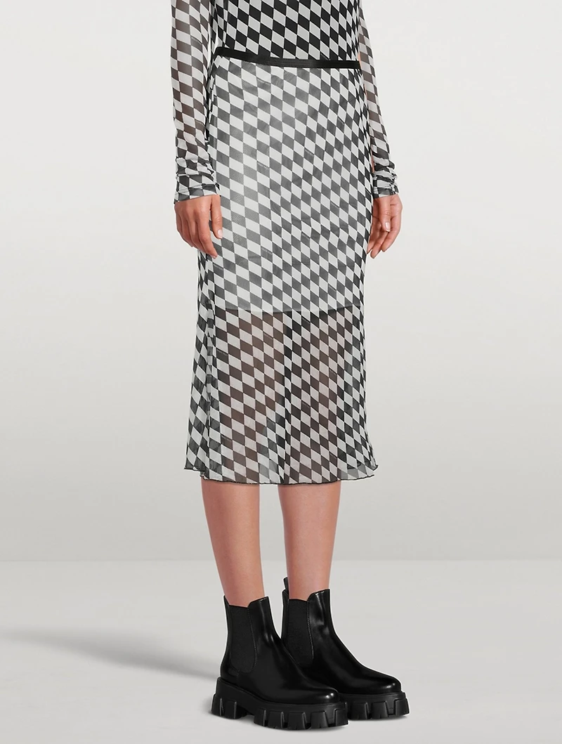 PXL Mesh Midi Skirt