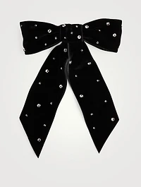 Cosette Bow Barrette With Crystals