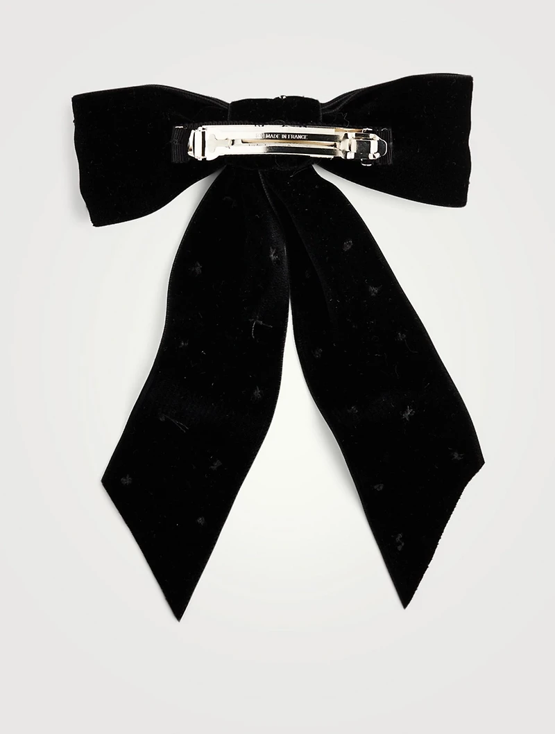 Cosette Bow Barrette With Crystals