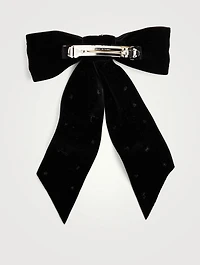 Cosette Bow Barrette With Crystals
