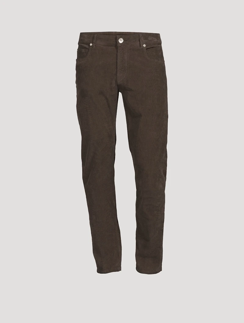 Slim-Fit Corduroy Pants