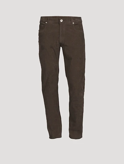Slim-Fit Corduroy Pants