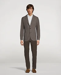 Jersey Jacket Houndstooth Print