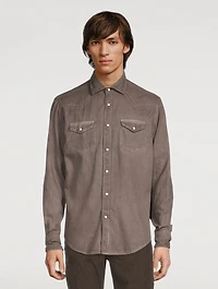 Cotton And Wool Western Shirt