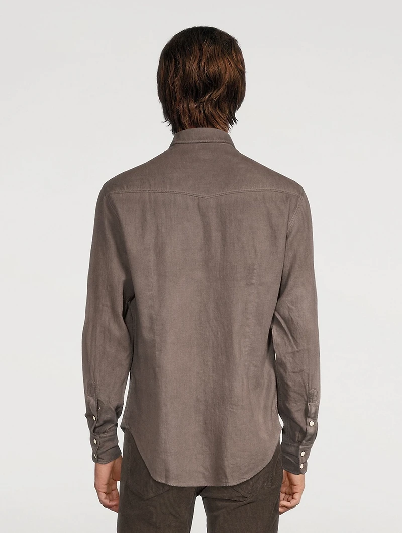 Cotton And Wool Western Shirt