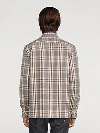 Flannel Overshirt Check Print