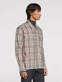 Flannel Overshirt Check Print