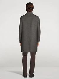 Wool Chevron Coat