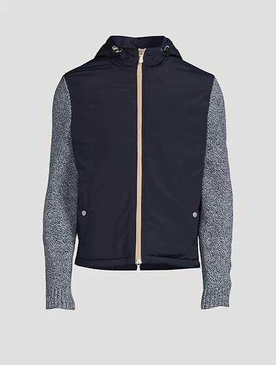 Wool Nylon Zip Jacket
