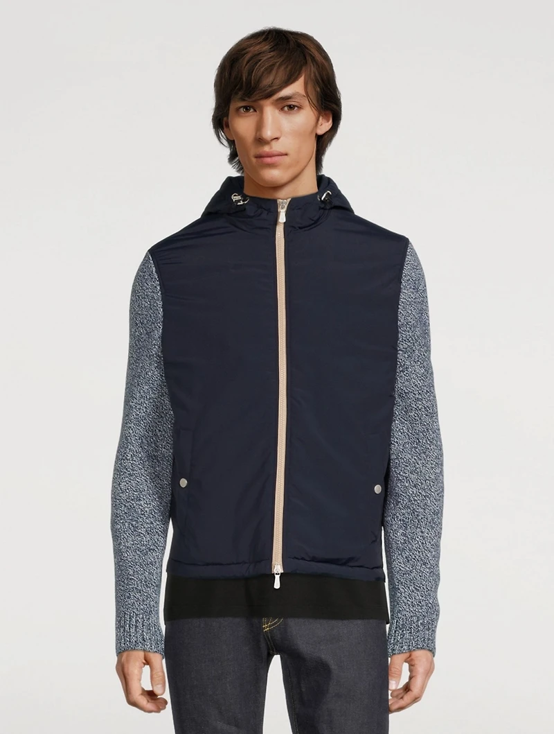 Wool Nylon Zip Jacket