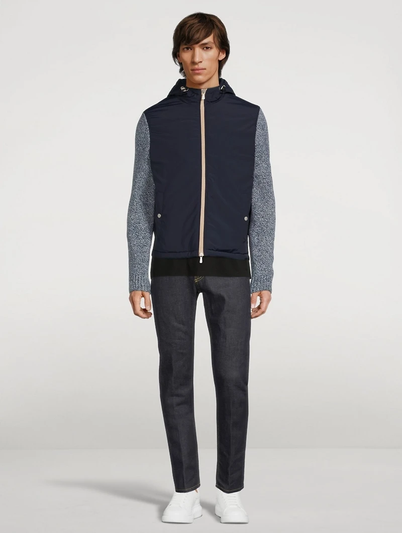 Wool Nylon Zip Jacket