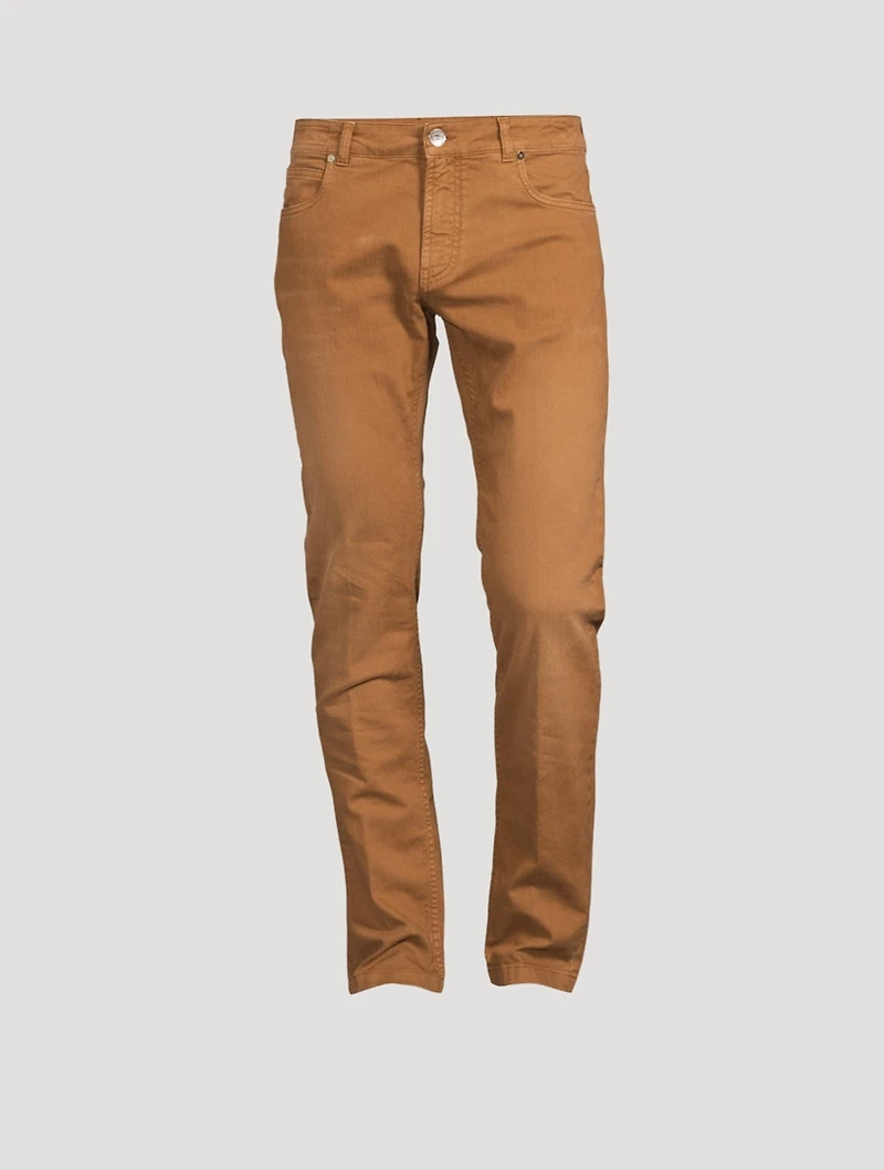 Cotton Stretch Slim-Fit Jeans