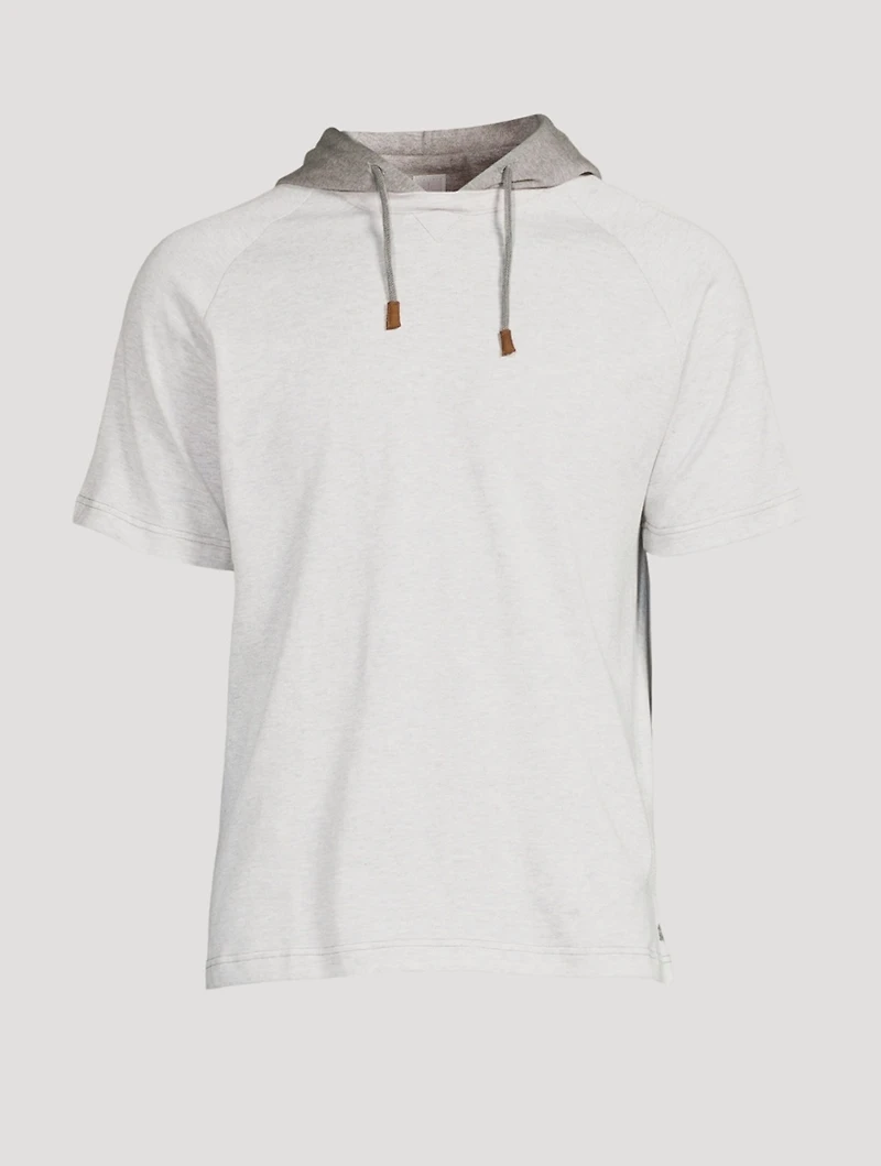 Cotton T-Shirt With Hood