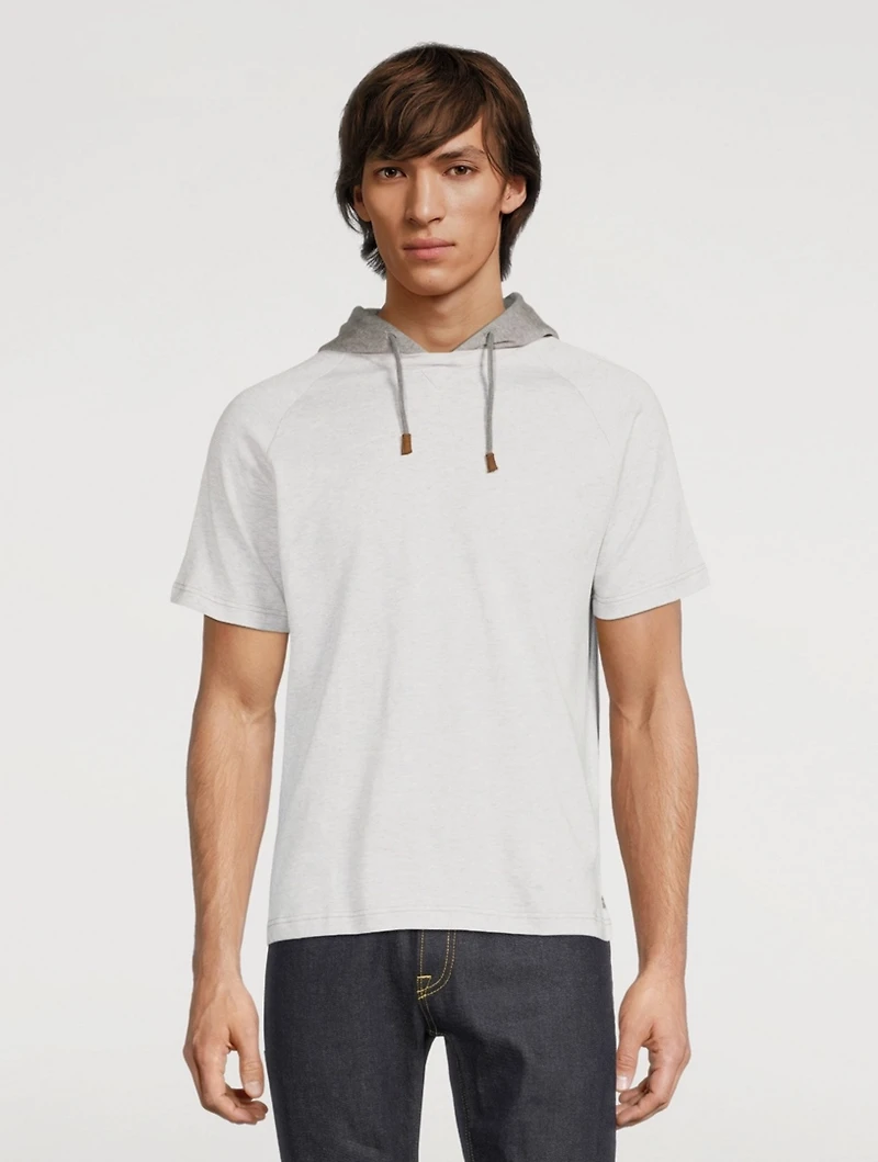 Cotton T-Shirt With Hood