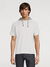 Cotton T-Shirt With Hood