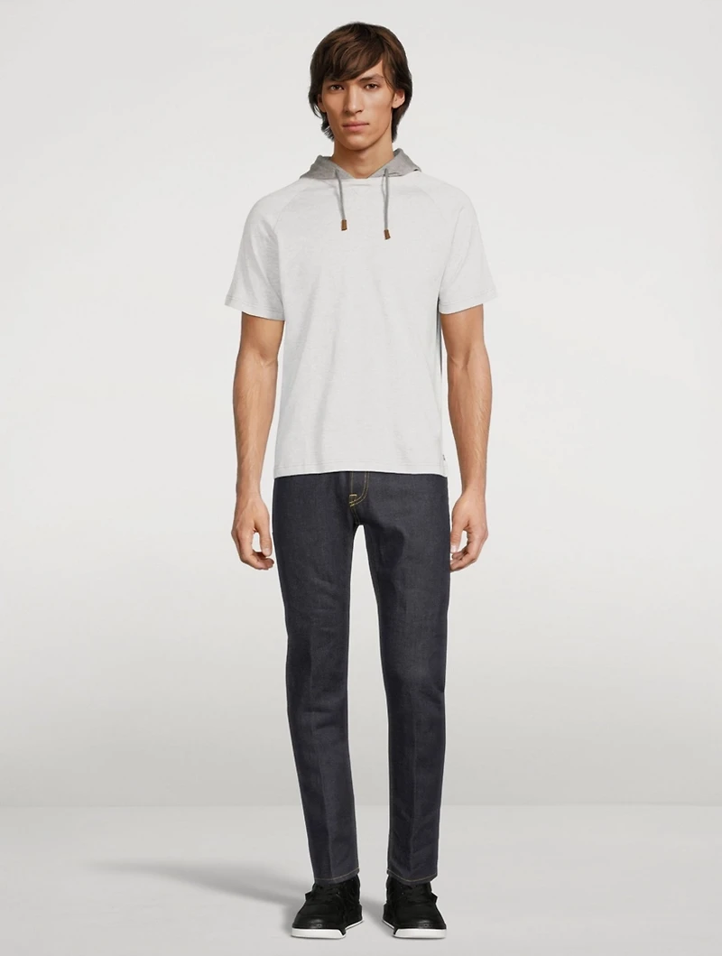 Cotton T-Shirt With Hood