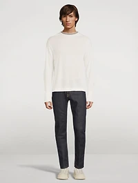 Wool Sweater With Contrast Trims