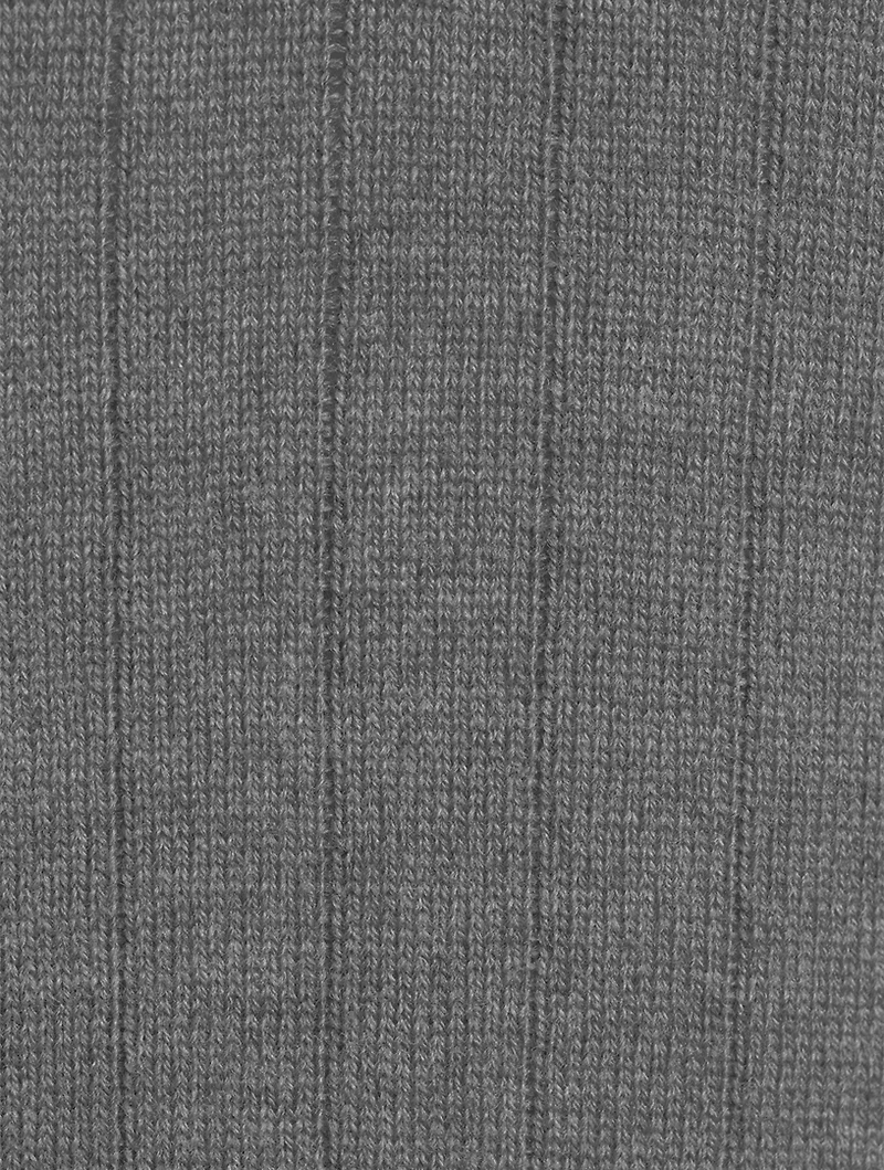 Wool Ribbed Knit Sweater