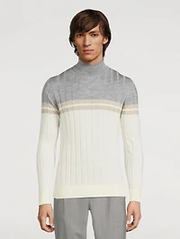 Wool And Silk Turtleneck Sweater