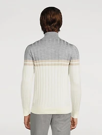 Wool And Silk Turtleneck Sweater