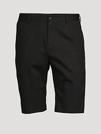 Cotton Stretch Shorts With Trim