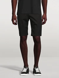 Cotton Stretch Shorts With Trim