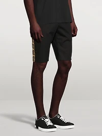 Cotton Stretch Shorts With Trim