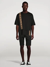 Cotton Stretch Shorts With Trim