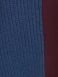 Wool And Jersey Hoodie With Patch