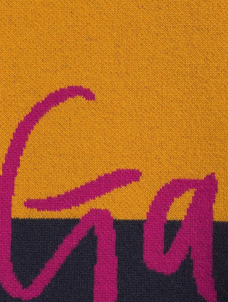 Wool Logo Intarsia Sweater