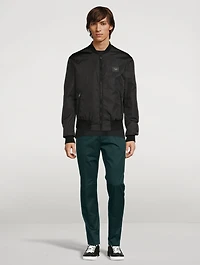 Cotton Gabardine Slim-Fit Pants