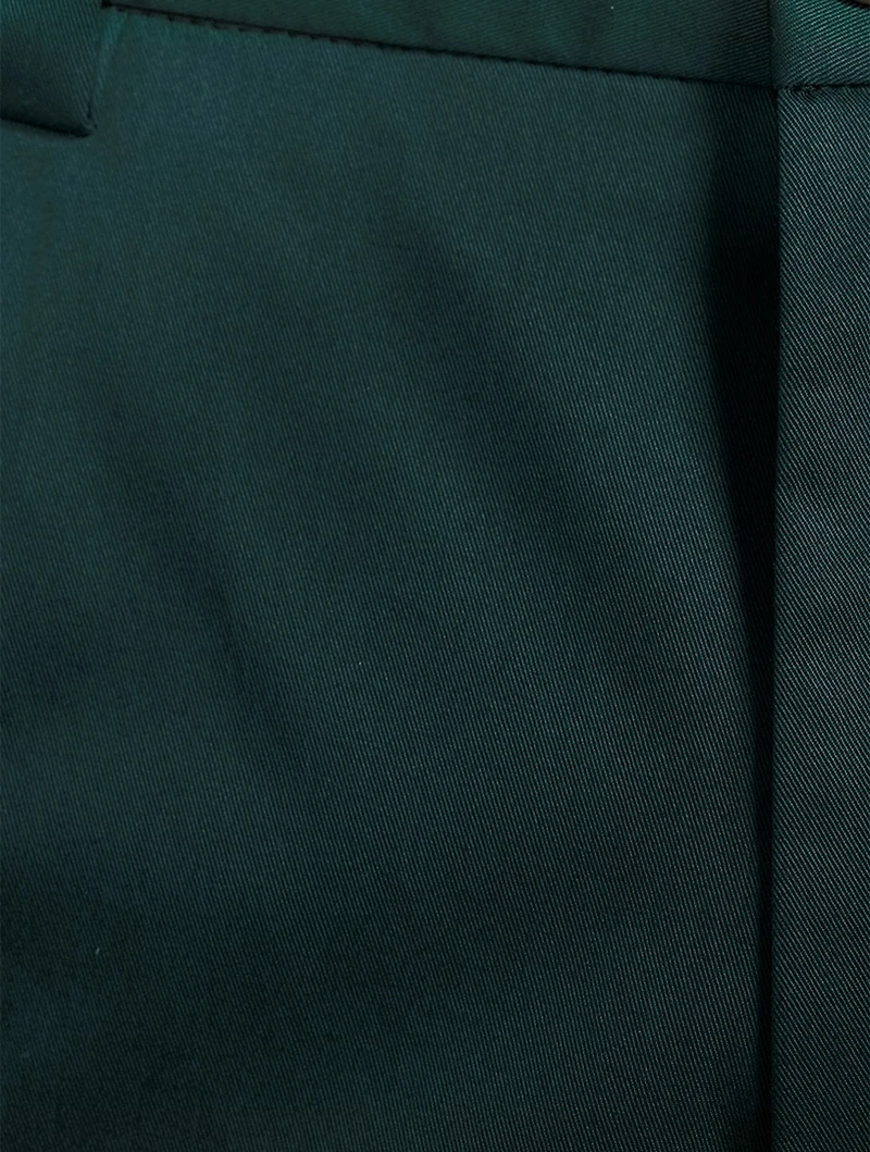 Cotton Gabardine Slim-Fit Pants