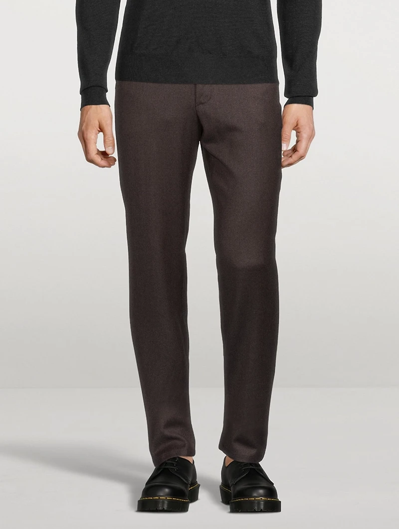 Wool Five-Pocket Dress Pants