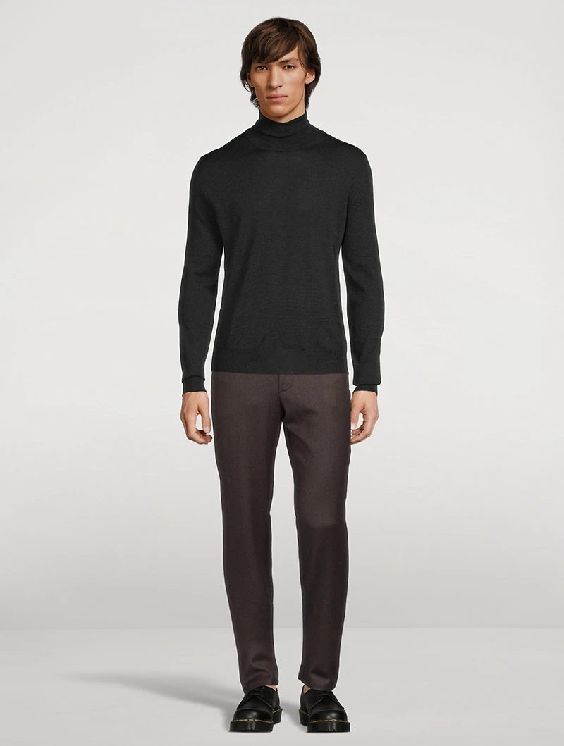 Wool Five-Pocket Dress Pants