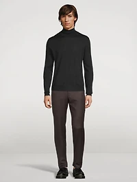 Wool Five-Pocket Dress Pants