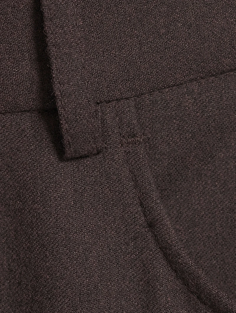 Wool Five-Pocket Dress Pants