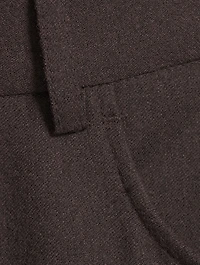 Wool Five-Pocket Dress Pants