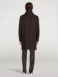 Wool Hooded Overcoat